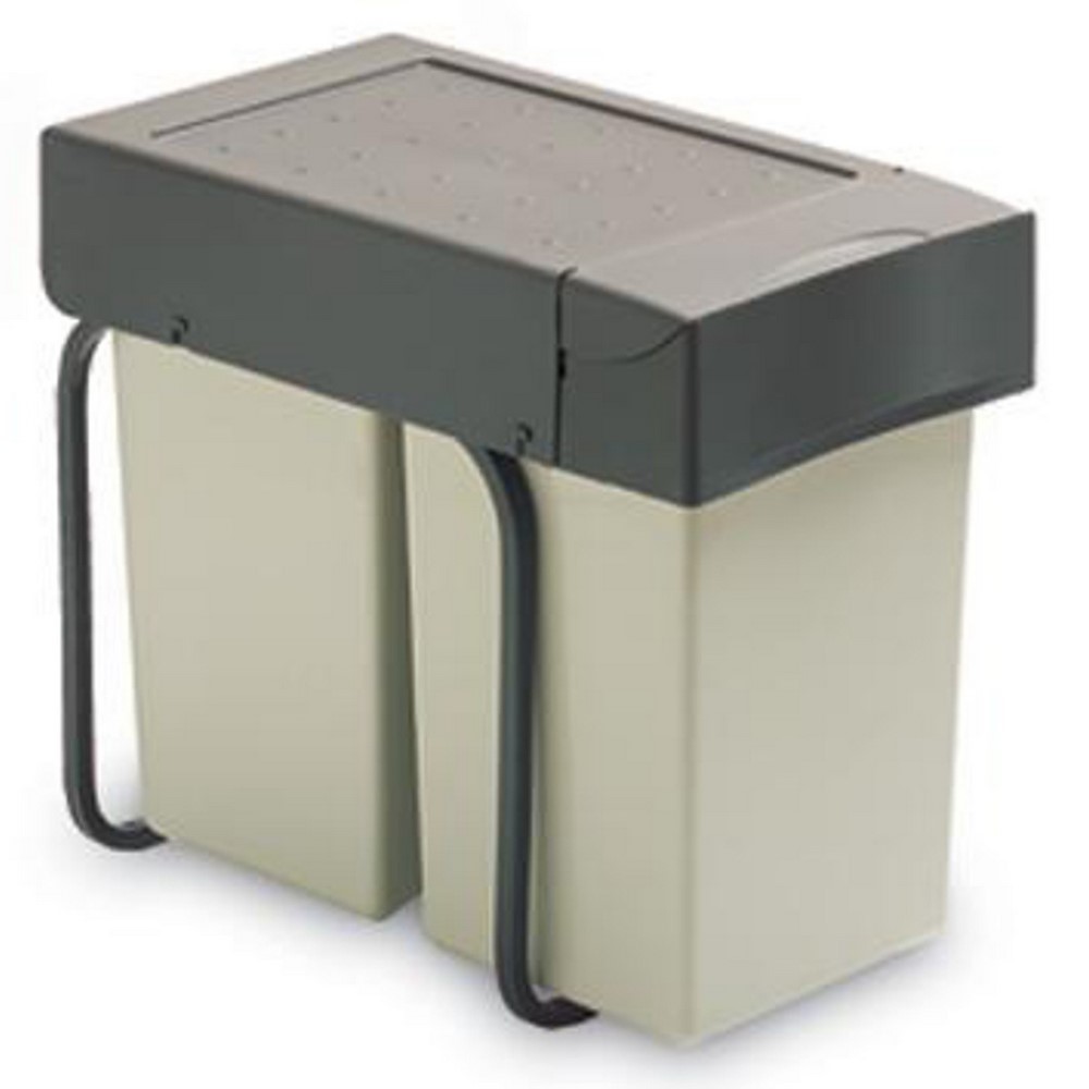 Acquista online Poubelle amovible avec 2 seaux de 14 litres différenciés Gollinucci